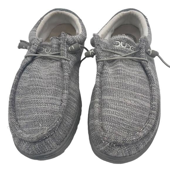 Hey Dude Wally B Stretch Loafers Men's Size 13 Grey Melange Slip On Shoes - Picture 1 of 8